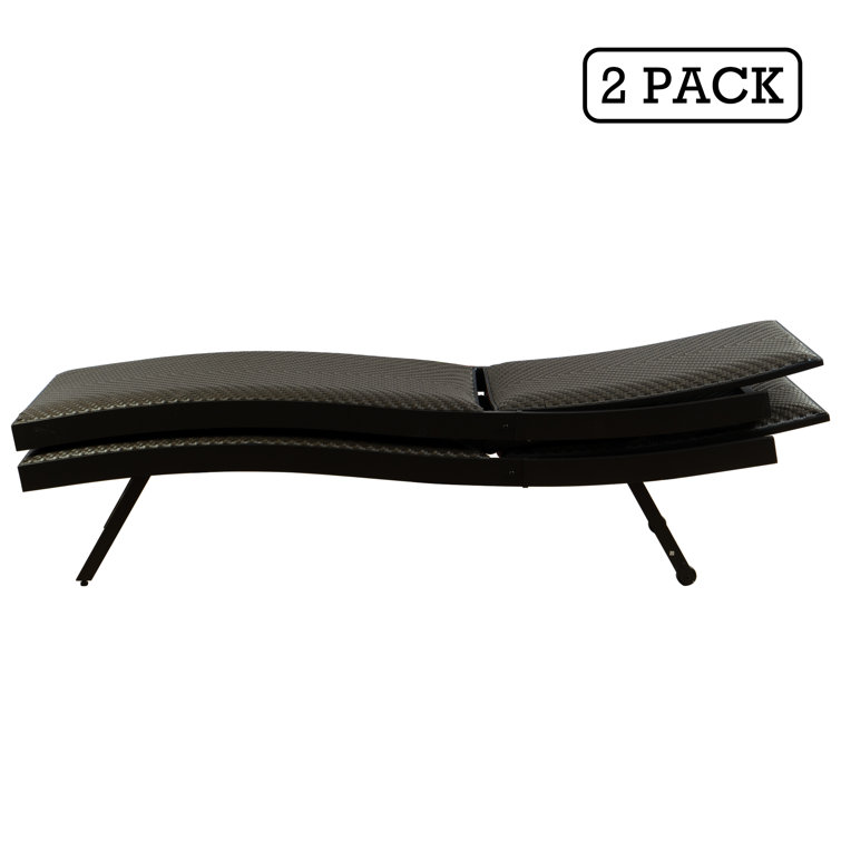 Ivy Bronx Enosburgh Outdoor Wicker Chaise Lounge & Reviews Wayfair Canada
